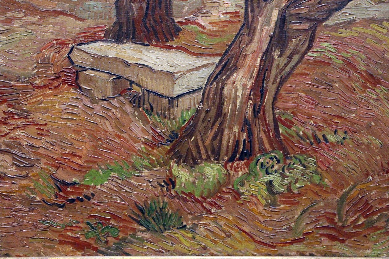 Vincent van gogh, panchina di pietra nel manicomio di saint rémy tekijältä Vincent van Gogh