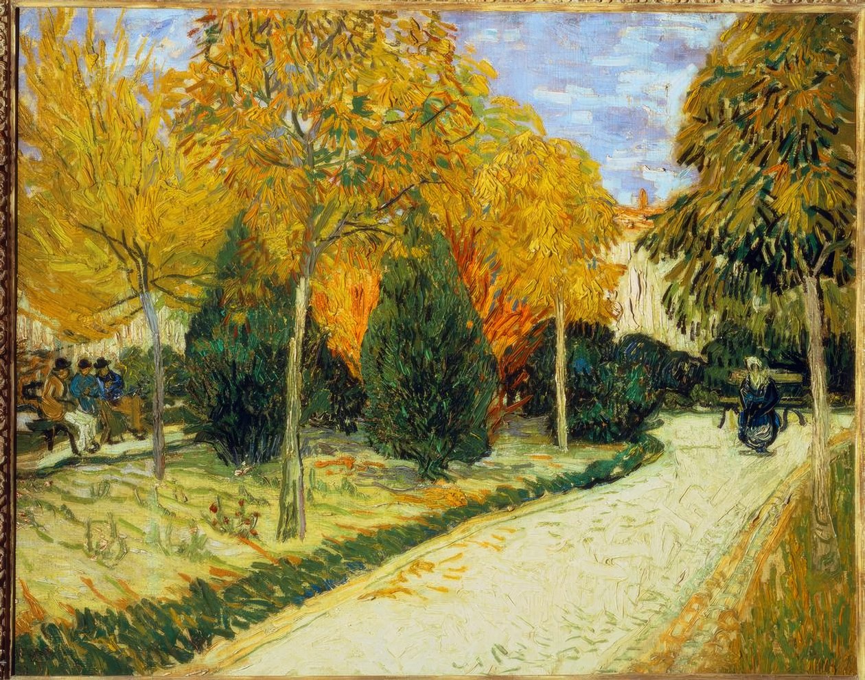 Weg im Park von Arles tekijältä Vincent van Gogh