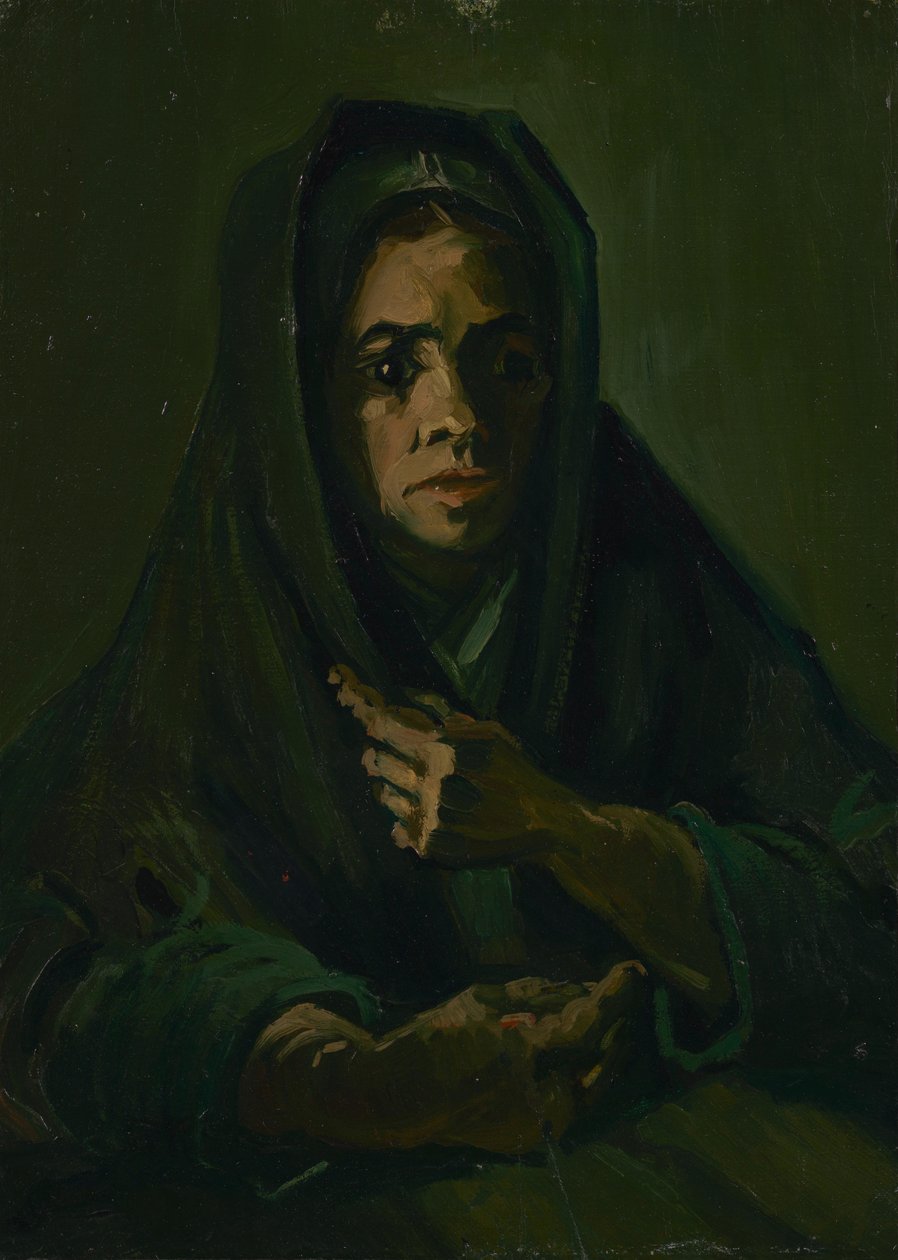 Nainen, jolla on surullinen huivi tekijältä Vincent van Gogh