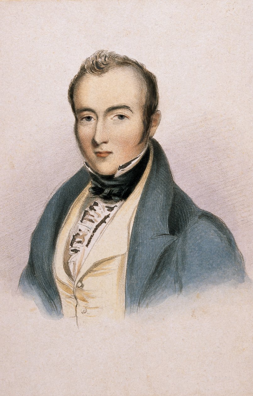 Edesmennyt herra W H MacNaughton, poliittinen palvelu, n. 1841 (väri litho) tekijältä Vincent (after) Eyre