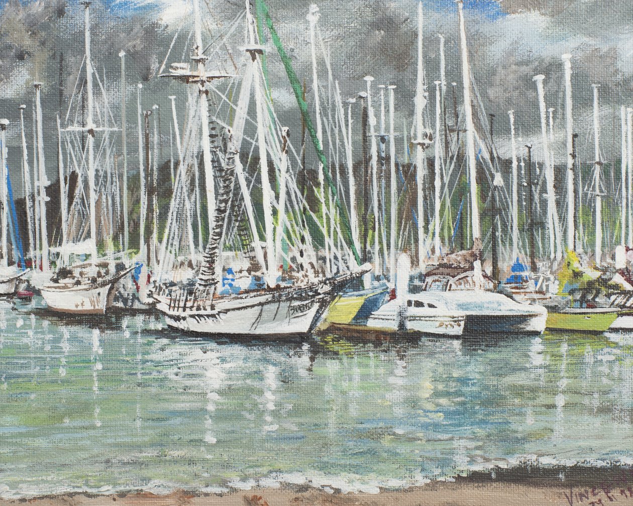Coffs Harbour, Australia, 1998, (Akryyli kankaalle) tekijältä Vincent Alexander Booth