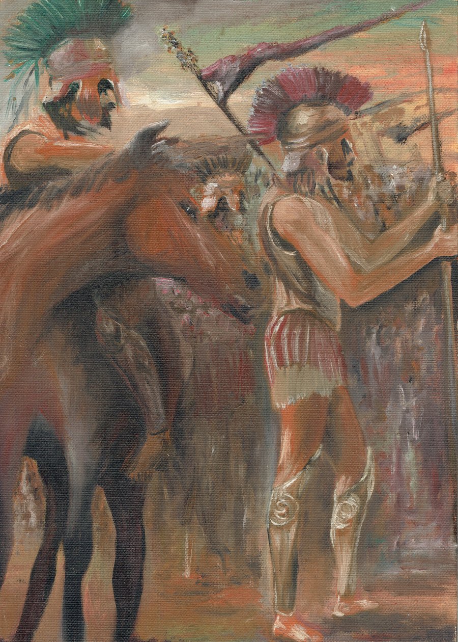 Konflikti, 1984, (akryyli kankaalle) tekijältä Vincent Alexander Booth