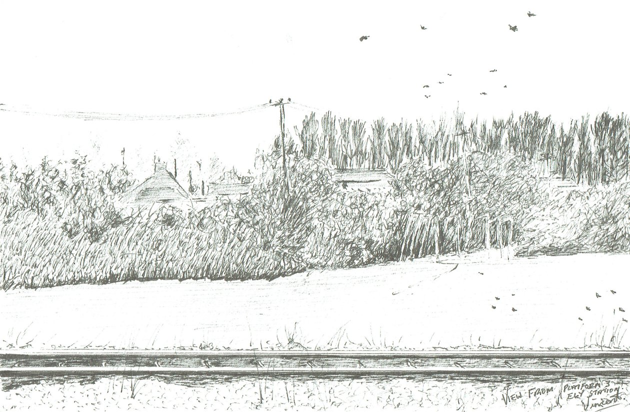 Elyn asemanäkymä laiturilta 3, 2005 tekijältä Vincent Alexander Booth