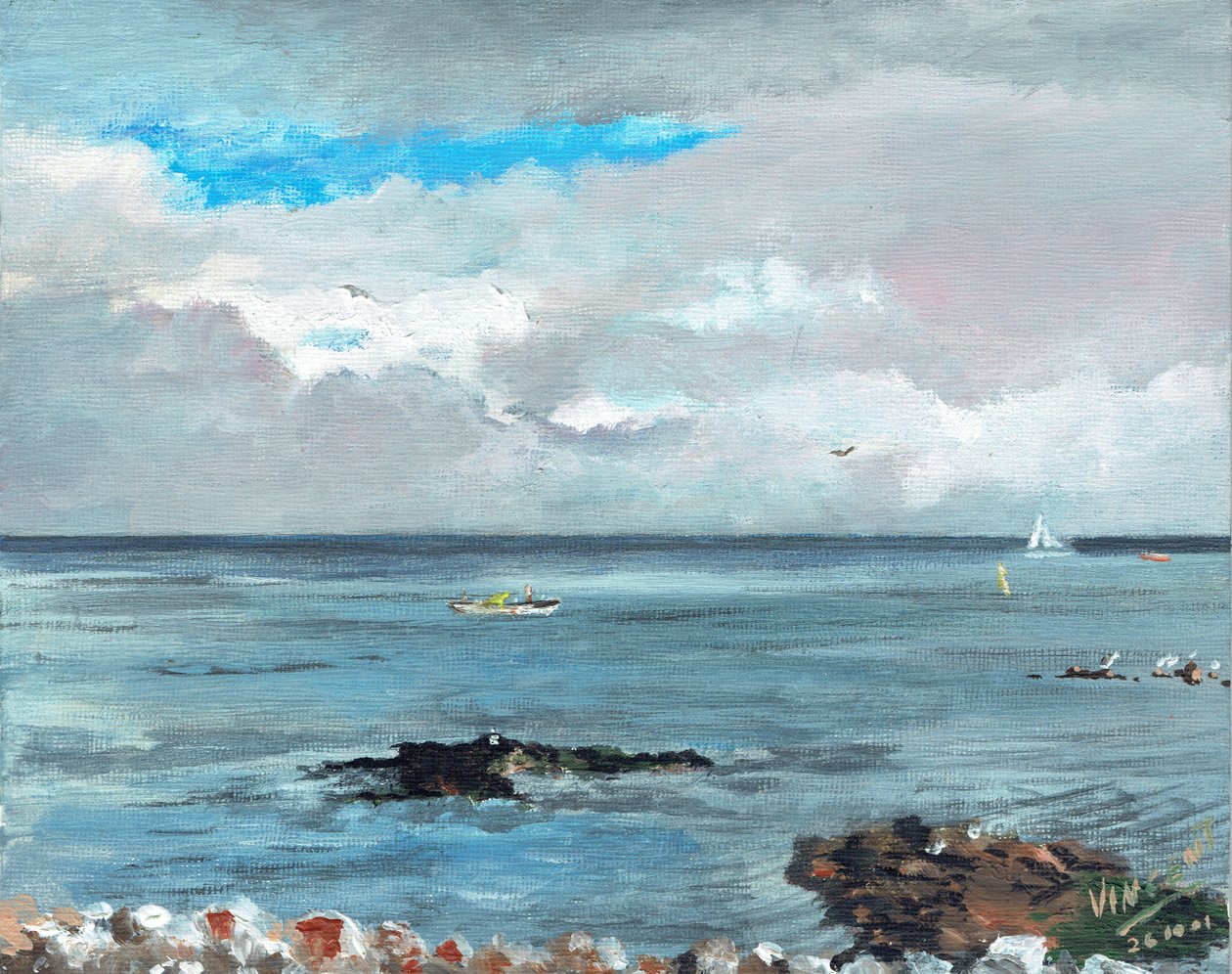 Howth Ireland, 2001, (akryyli kankaalle) tekijältä Vincent Alexander Booth