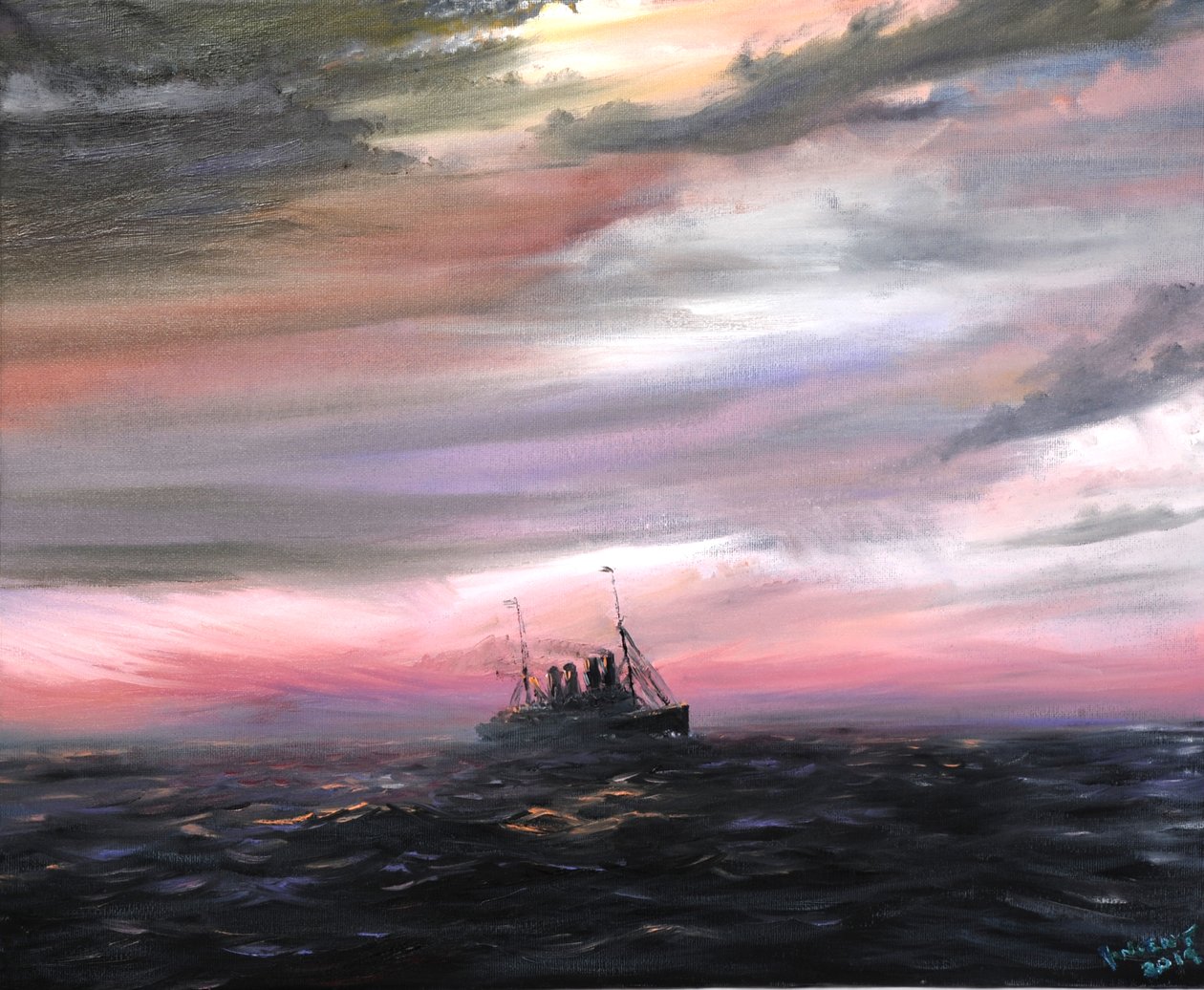 Kronprinz Wilhelm 1914 "Atlantin haamu", 2019 tekijältä Vincent Alexander Booth