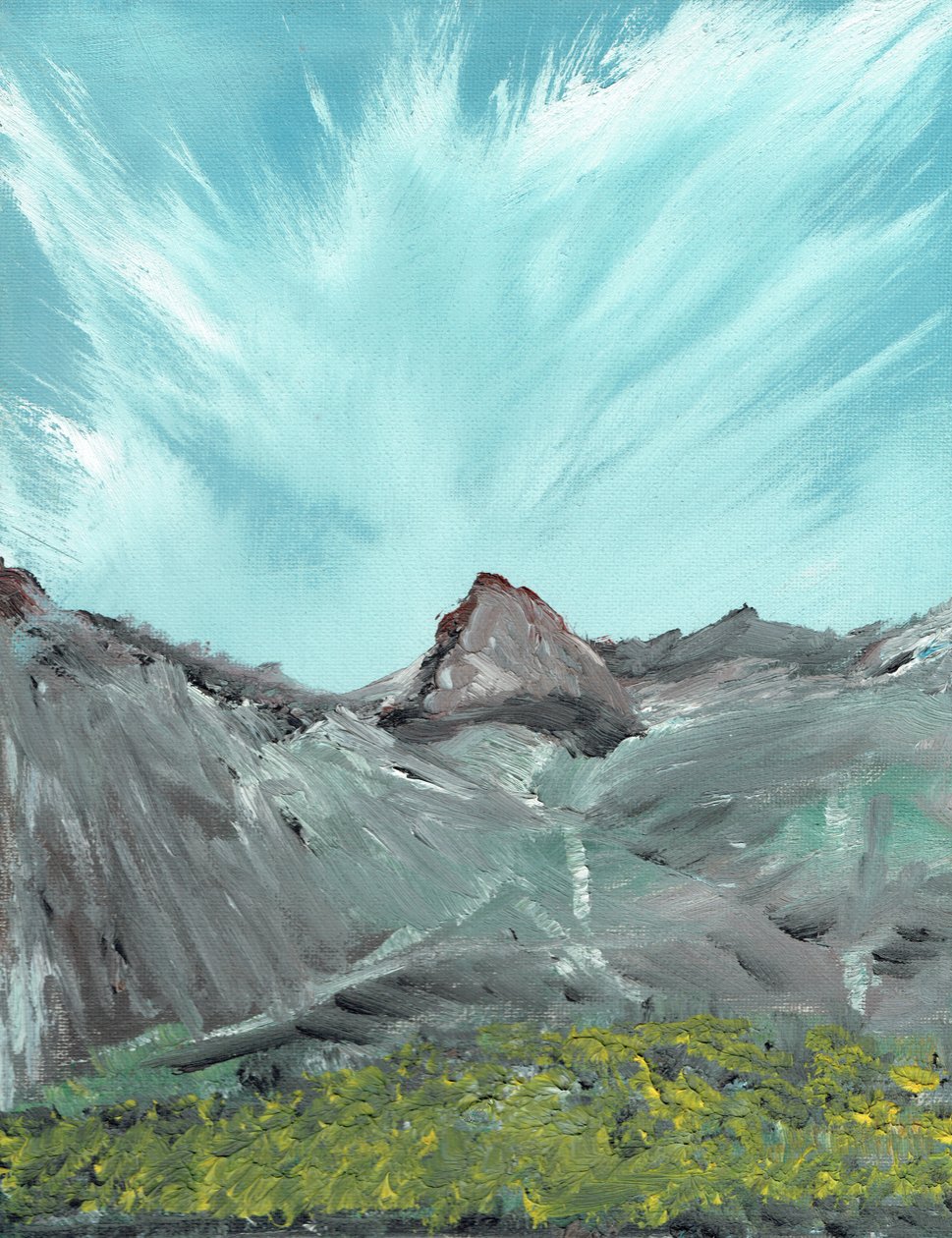 Lakeland Hills, 2010, (akryyli kankaalle) tekijältä Vincent Alexander Booth