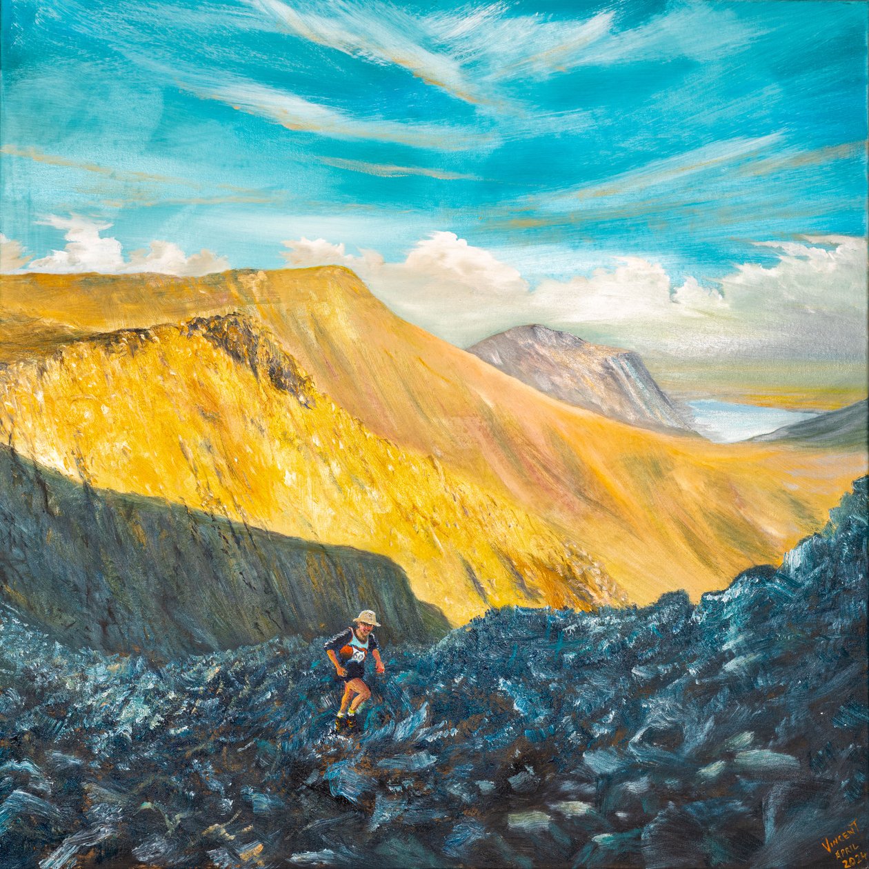 Mountain Freedom 2, 2024 (öljy kankaalle) tekijältä Vincent Alexander Booth