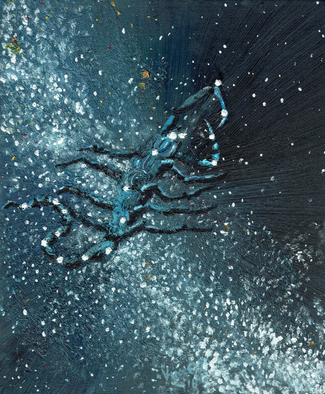 Tähtimerkki Skorpioni, 2016, (öljy kankaalle) tekijältä Vincent Alexander Booth