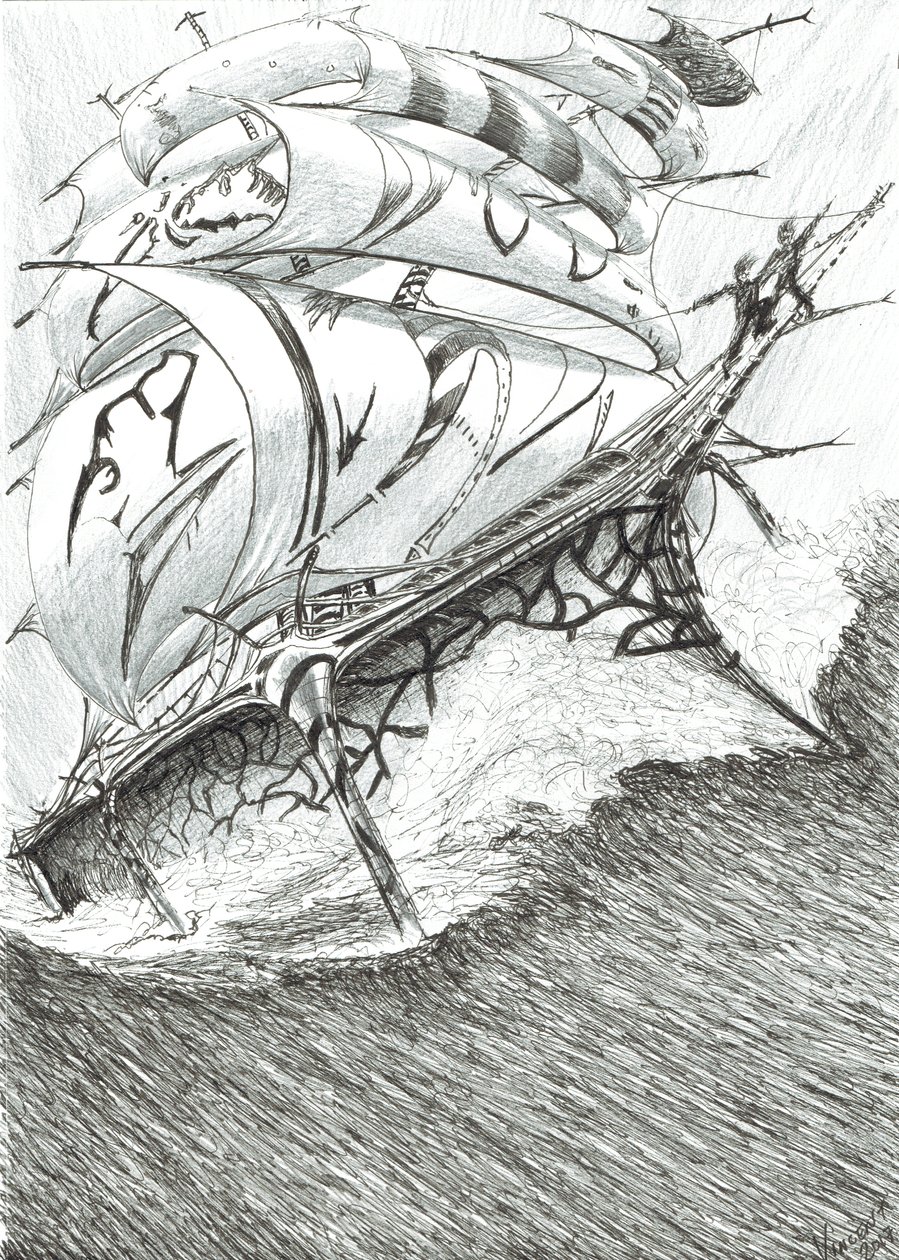 Storm Creators Arafura Sea, 2017, (muste paperille) tekijältä Vincent Alexander Booth