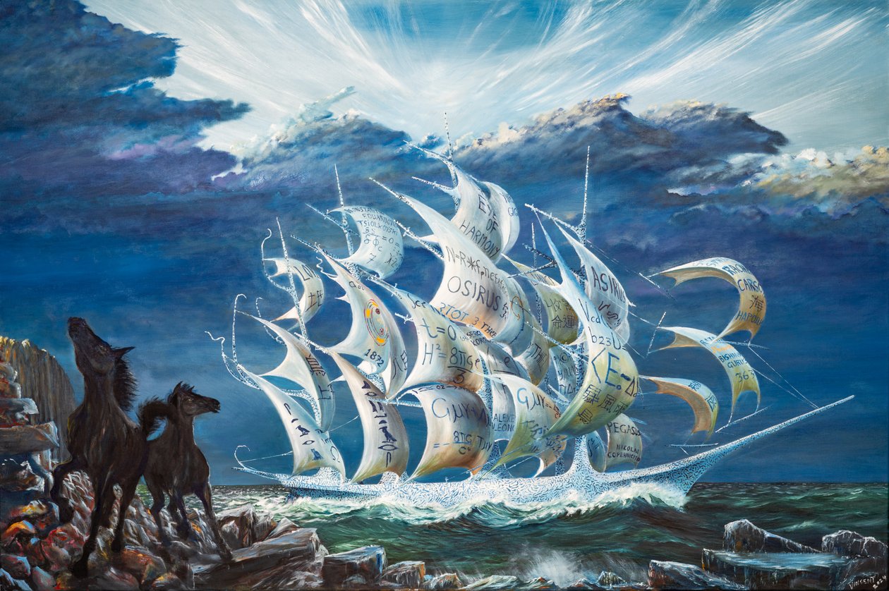 Storm Creators Lake Turkana, 2024 (öljy kankaalle) tekijältä Vincent Alexander Booth