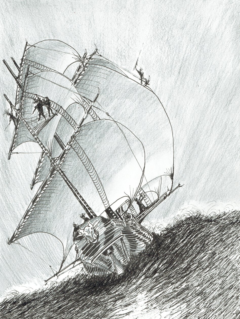 Storm Creators Molucca Sea, 2017, (muste paperille) tekijältä Vincent Alexander Booth
