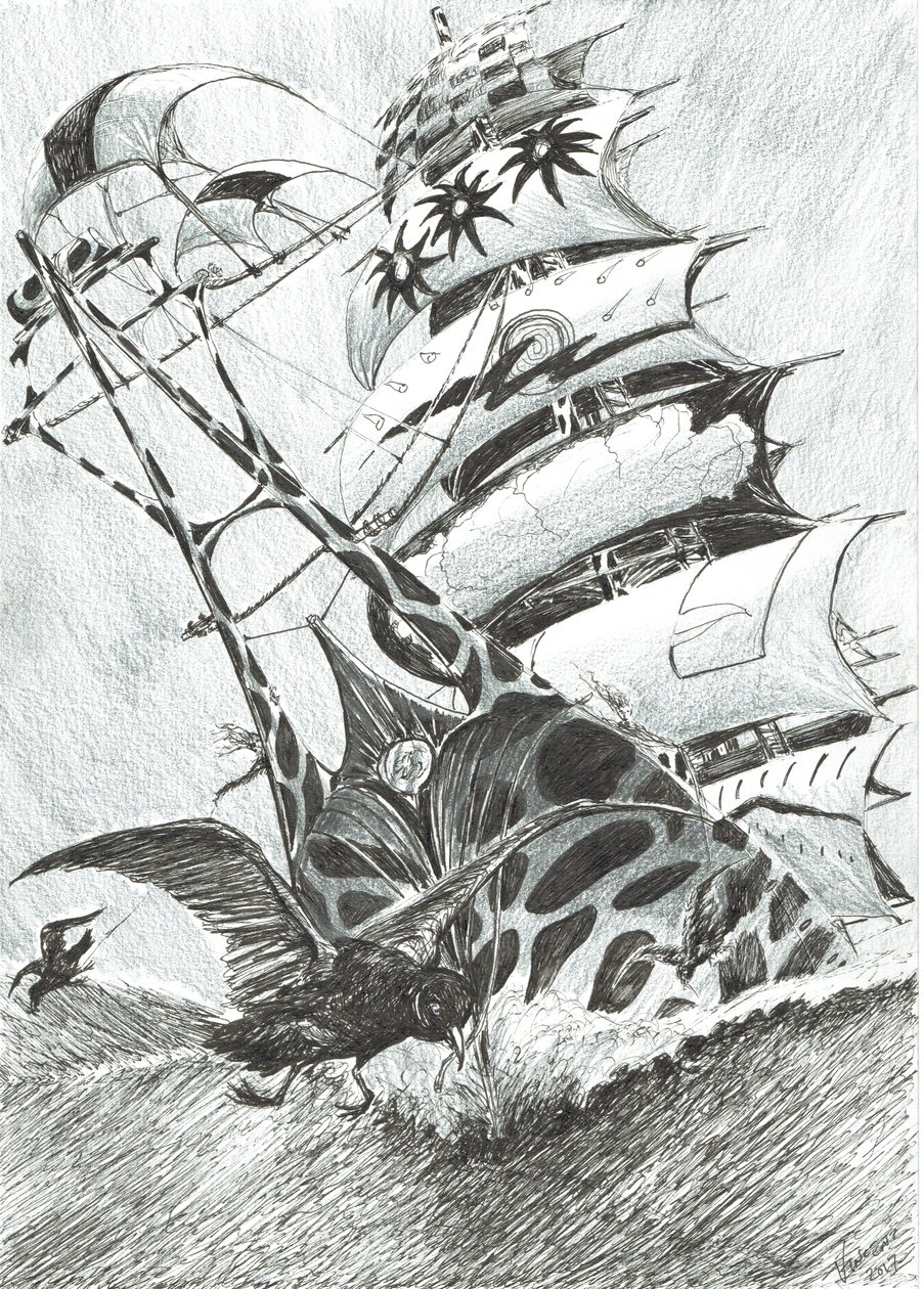 Storm Creators Timor Sea, 2017, (muste paperille) tekijältä Vincent Alexander Booth