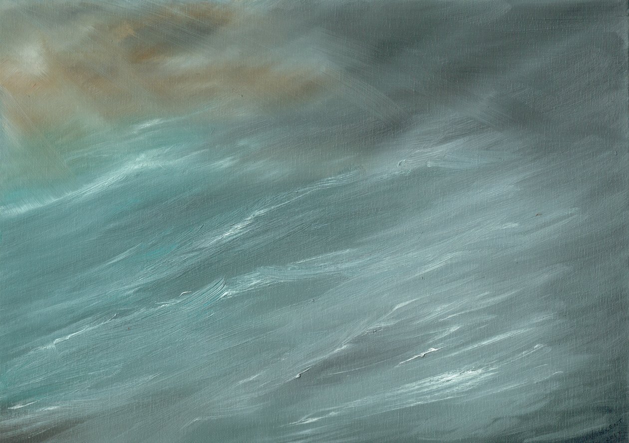 Myrsky syvässä meressä, 2017, (öljy kankaalle) tekijältä Vincent Alexander Booth