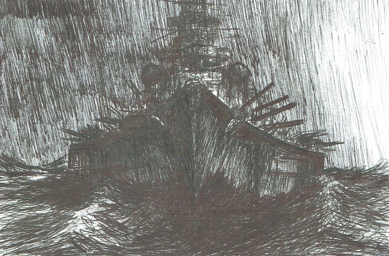 Tirpitz kovassa säässä 1942, 2004 tekijältä Vincent Alexander Booth