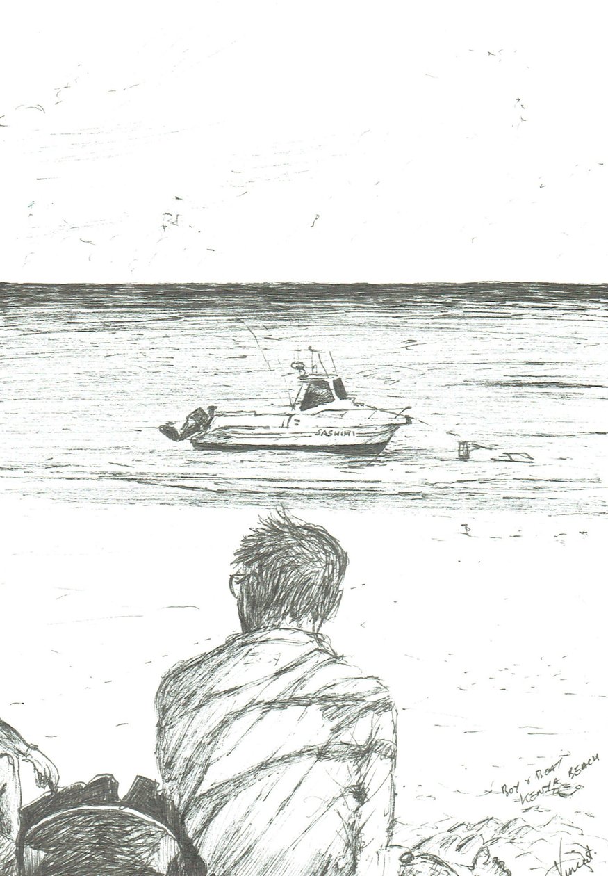 Tiwi Beach Kenia, 2006; (muste paperille) tekijältä Vincent Alexander Booth
