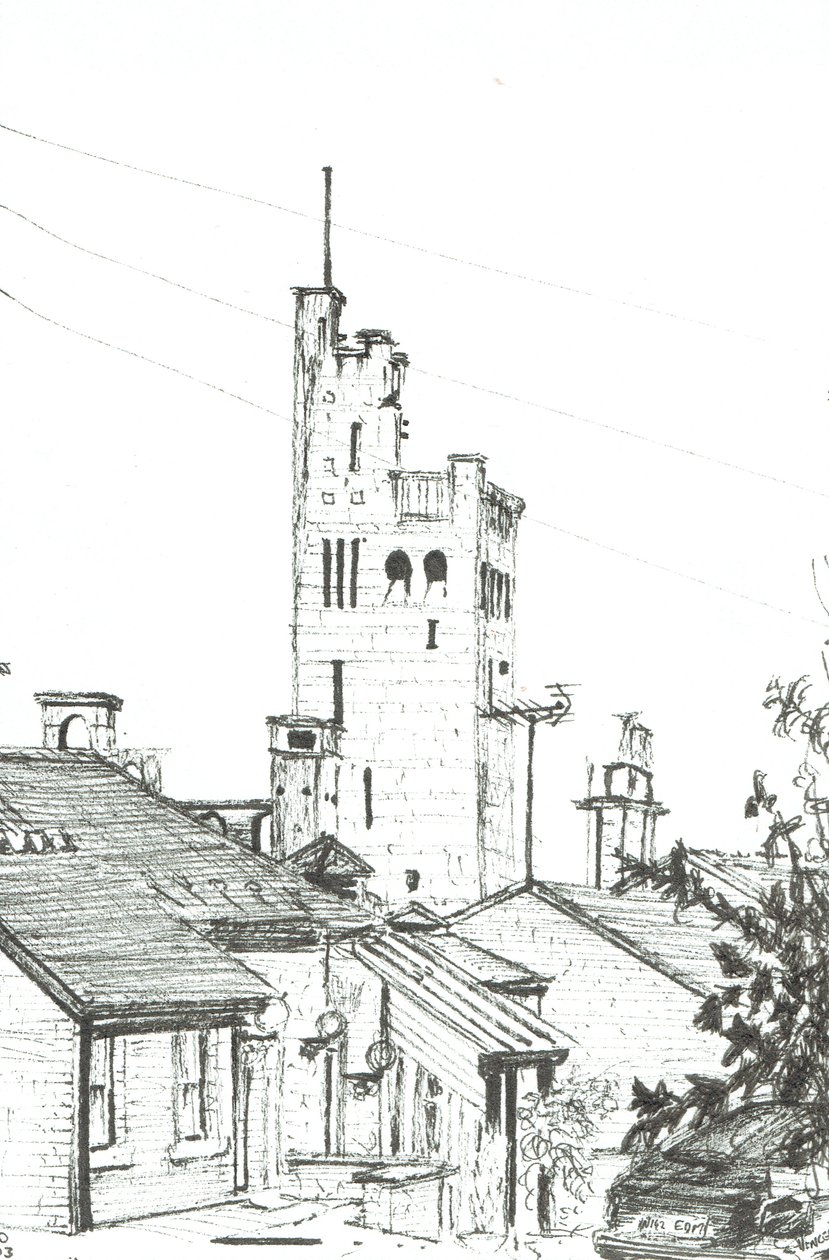 Tower in Knutsford, 2003, (muste paperille) tekijältä Vincent Alexander Booth