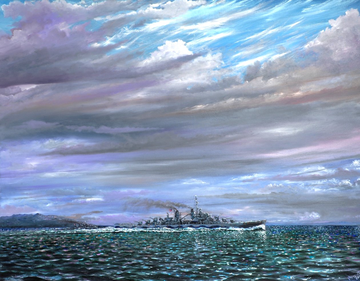 USS Juneau Guadalcanal 1942, 2019 tekijältä Vincent Alexander Booth