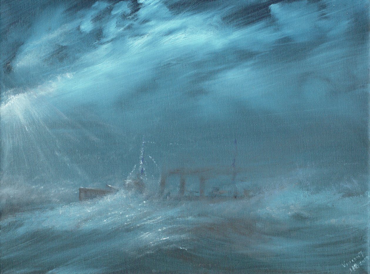 US Destroyer myrskyssä merellä 1917, 2019 tekijältä Vincent Alexander Booth