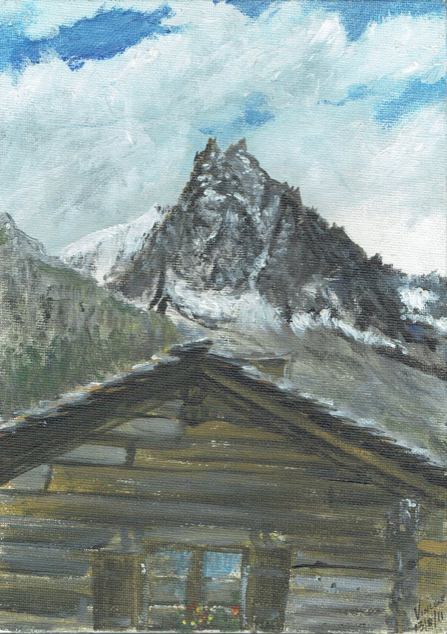 mökki Zinal Switzerlandissa, 2011 tekijältä Vincent Alexander Booth