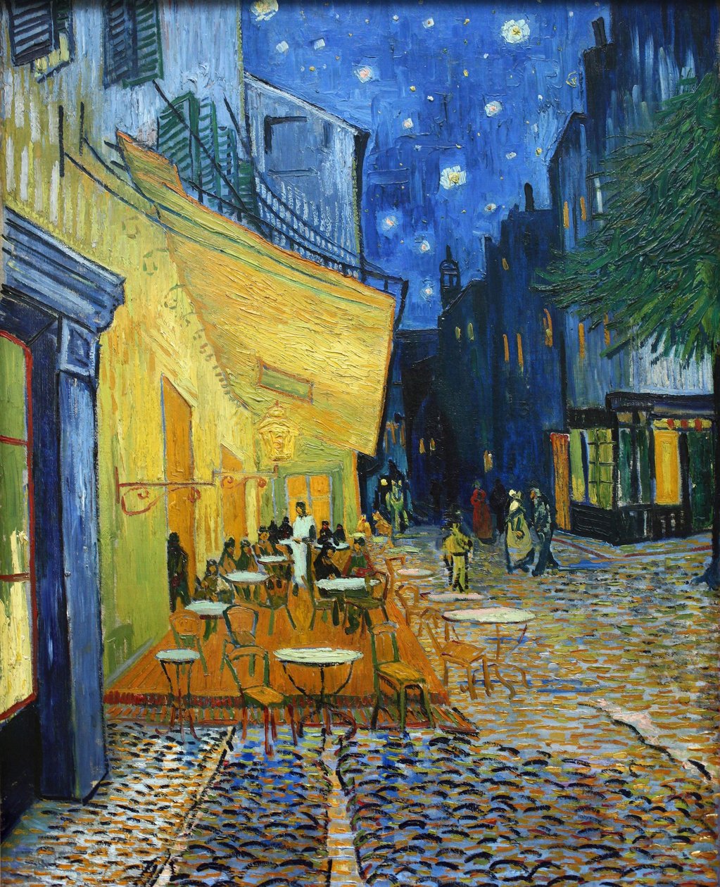 Café Terrace at Night Kahvilan terassi yöllä, 1888. tekijältä Vincent van Gogh