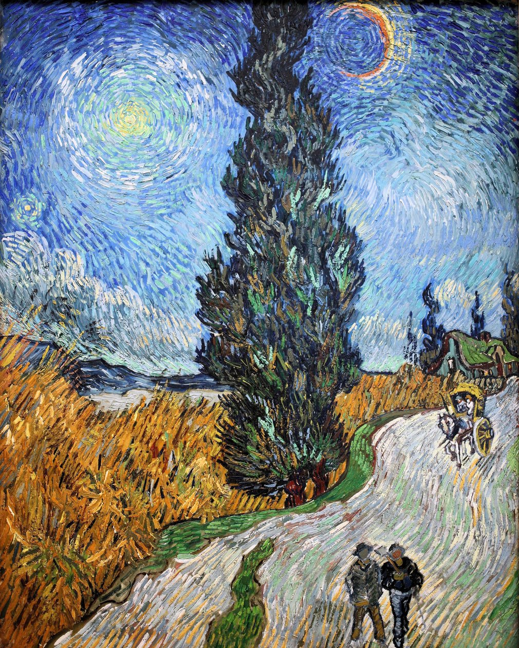 Maatie Provencessa yöllä, 1890. tekijältä Vincent van Gogh
