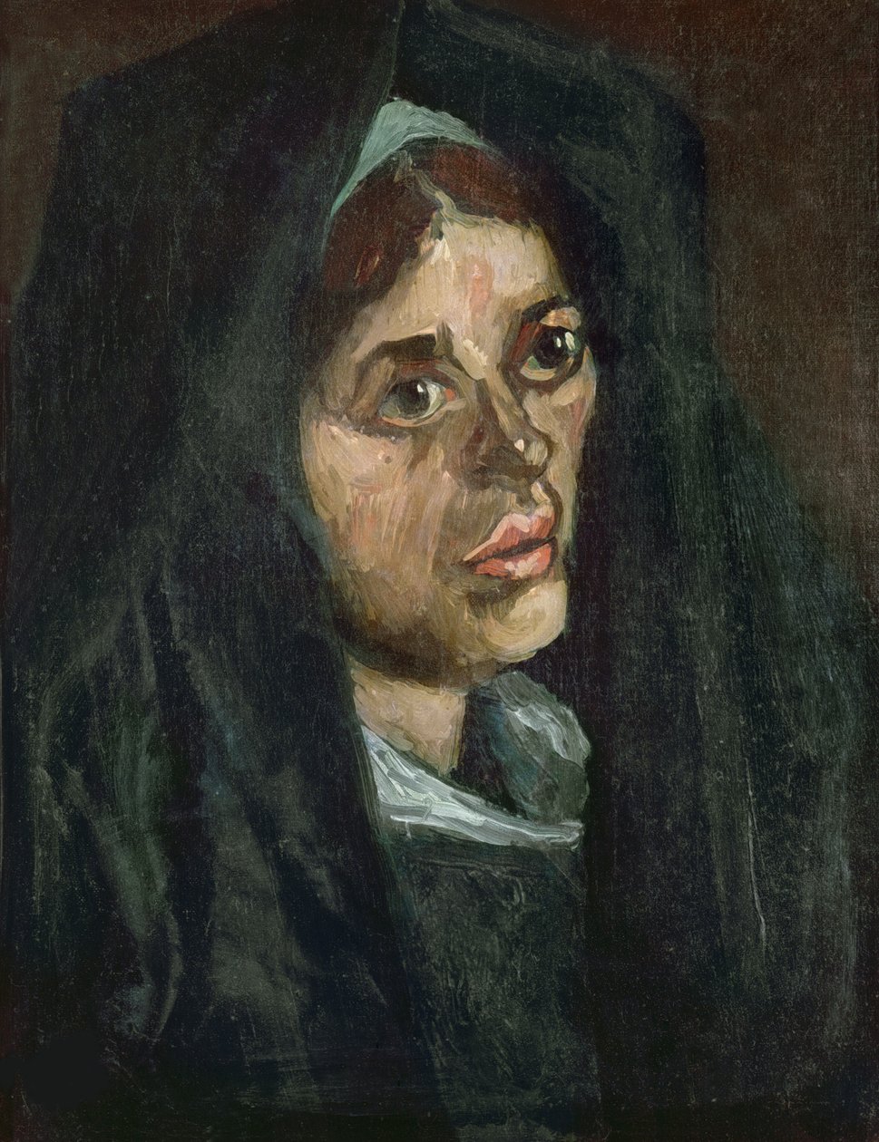 Talonpojan johtaja vihreässä huivissa, 1885. tekijältä Vincent van Gogh