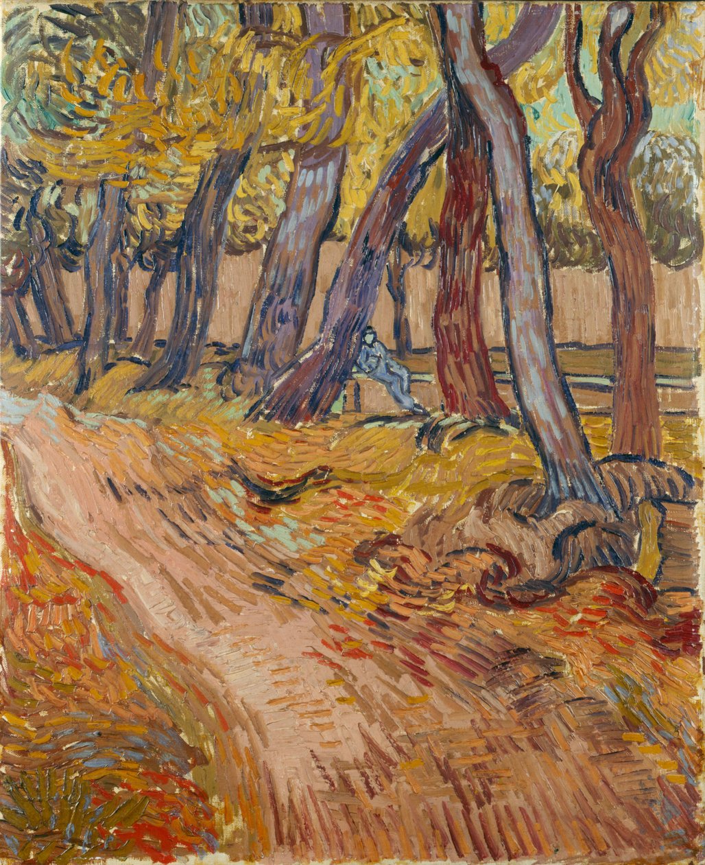 Polku Saint-Rémyn turvapaikan puutarhassa, 1889. tekijältä Vincent van Gogh
