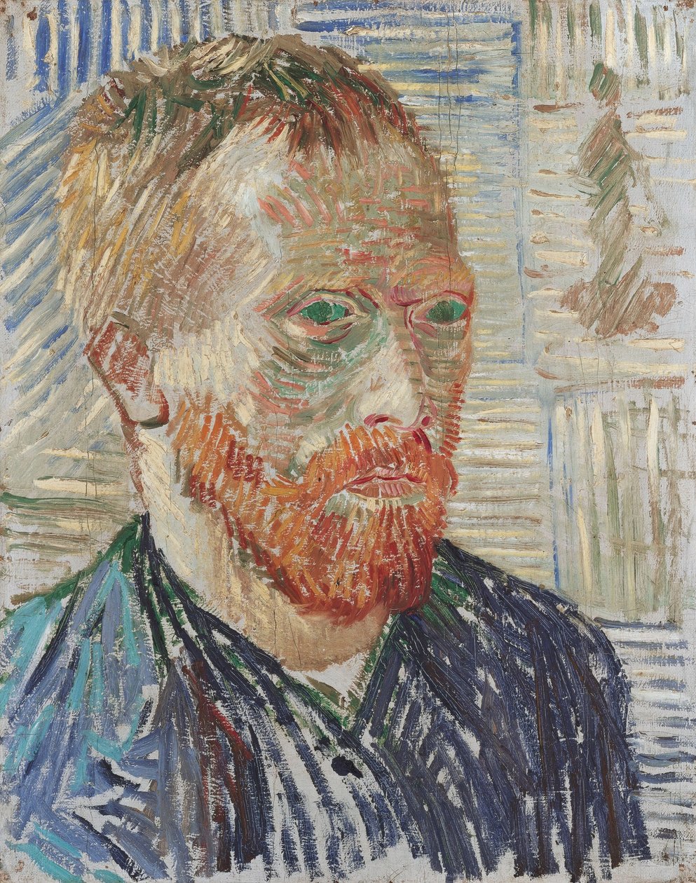 Omakuva japanilaisella painatuksella, 1887. tekijältä Vincent van Gogh