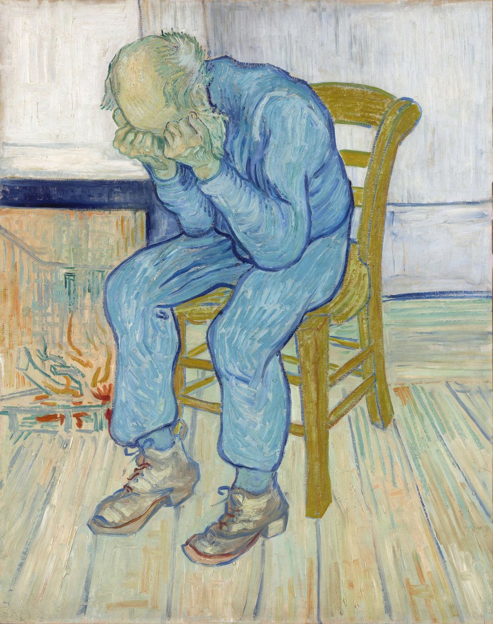 Surullinen vanha mies Ikuisuuden portilla, 1890. tekijältä Vincent van Gogh