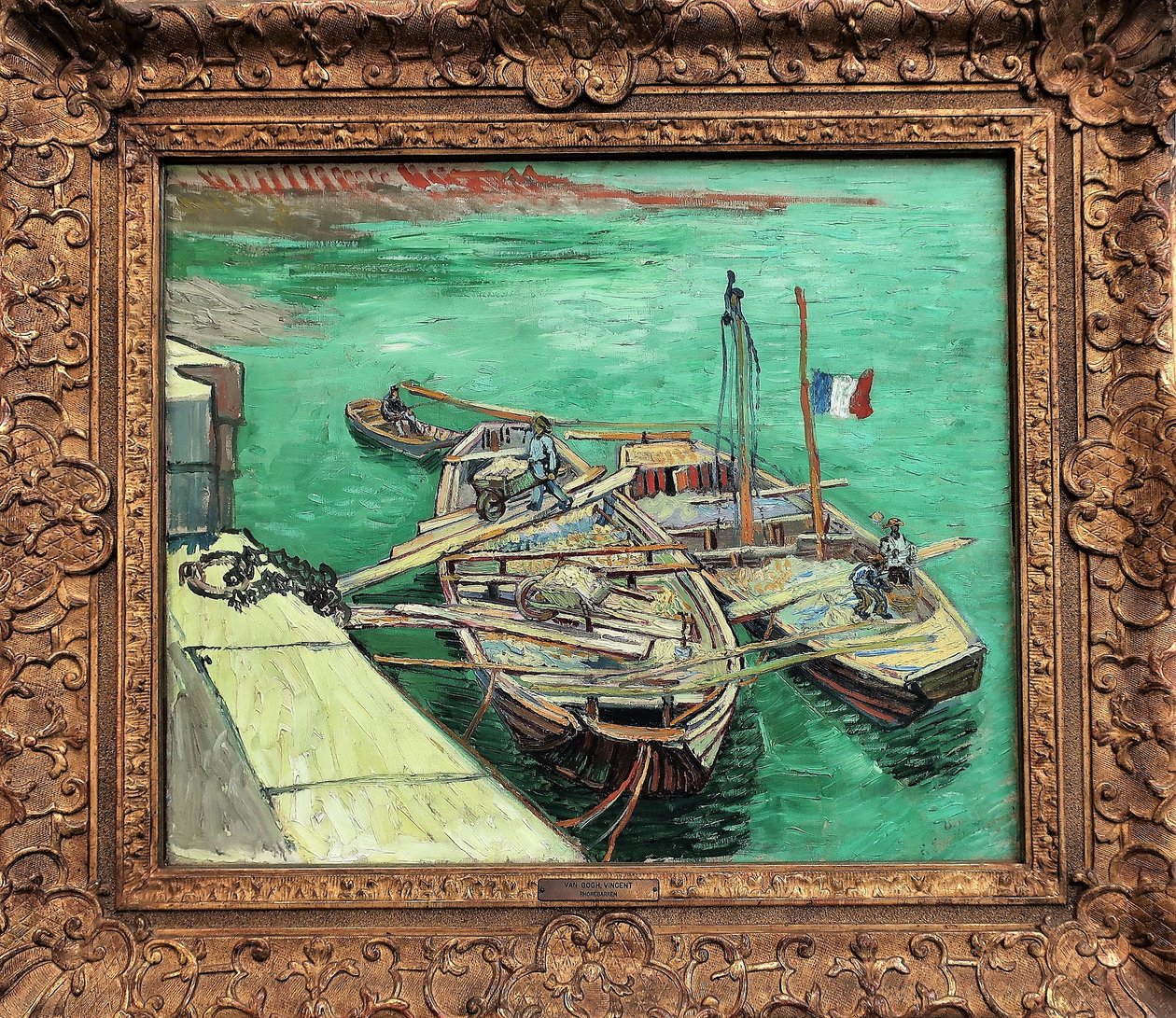 1888 van Gogh Rhonebarken tekijältä Vincent van Gogh