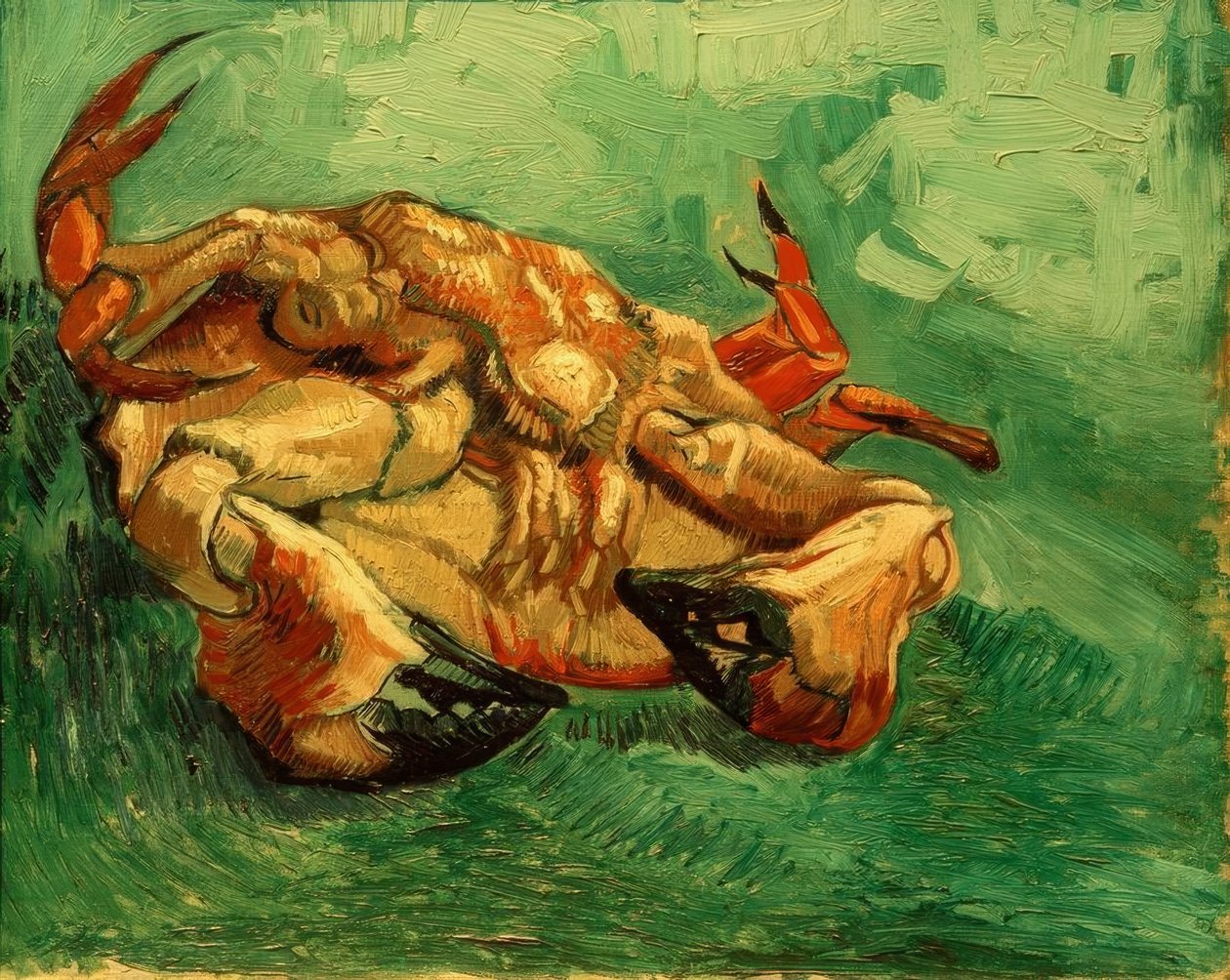 Auf dem Rücken liegender Krebs tekijältä Vincent van Gogh