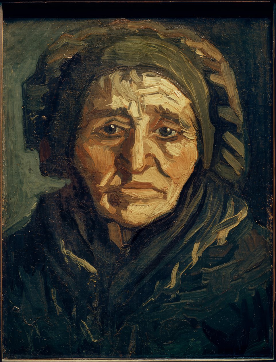 Bäuerin: Alte Frau mit dunkler Haube tekijältä Vincent van Gogh