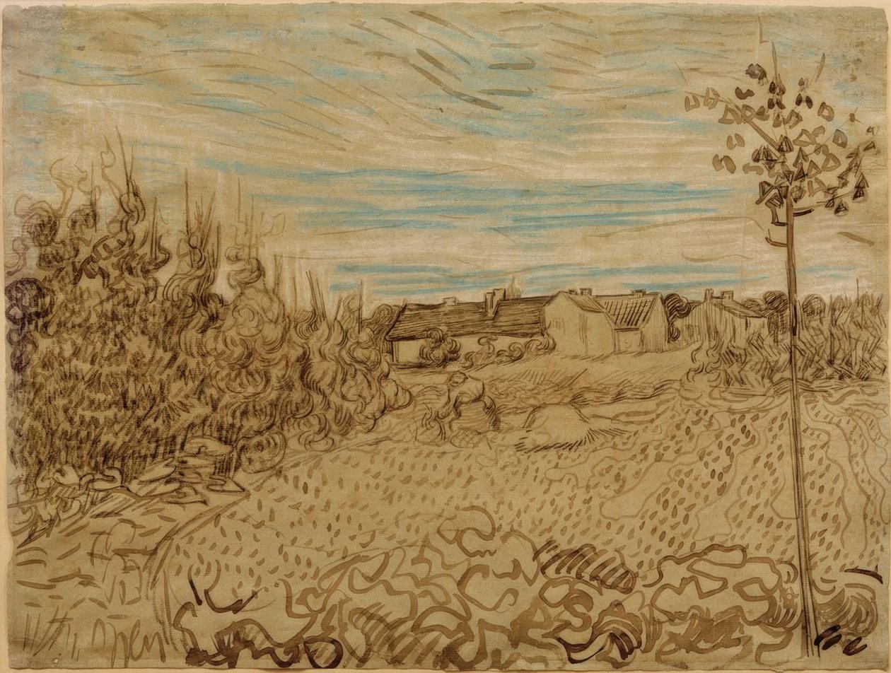 Maalaistalo pellolla tekijältä Vincent van Gogh