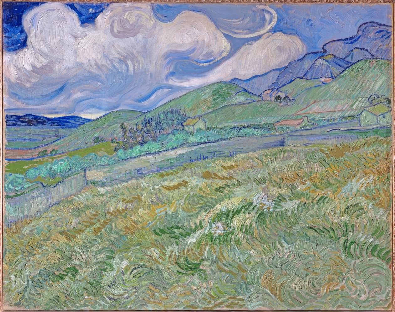 Berglandschaft hinter dem Hospital Saint-Paul tekijältä Vincent van Gogh
