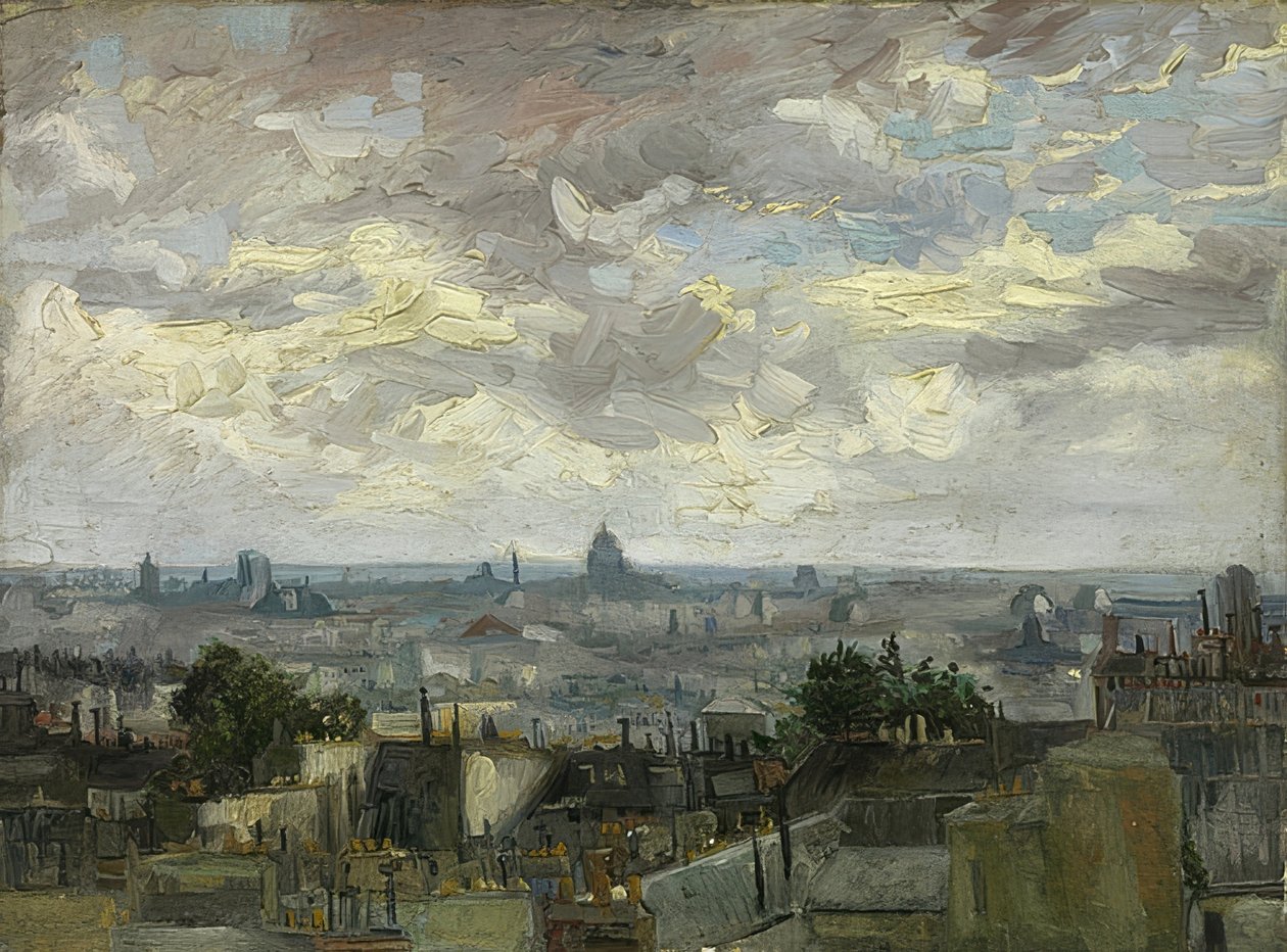 Näkymä Pariisiin. 1886 tekijältä Vincent van Gogh