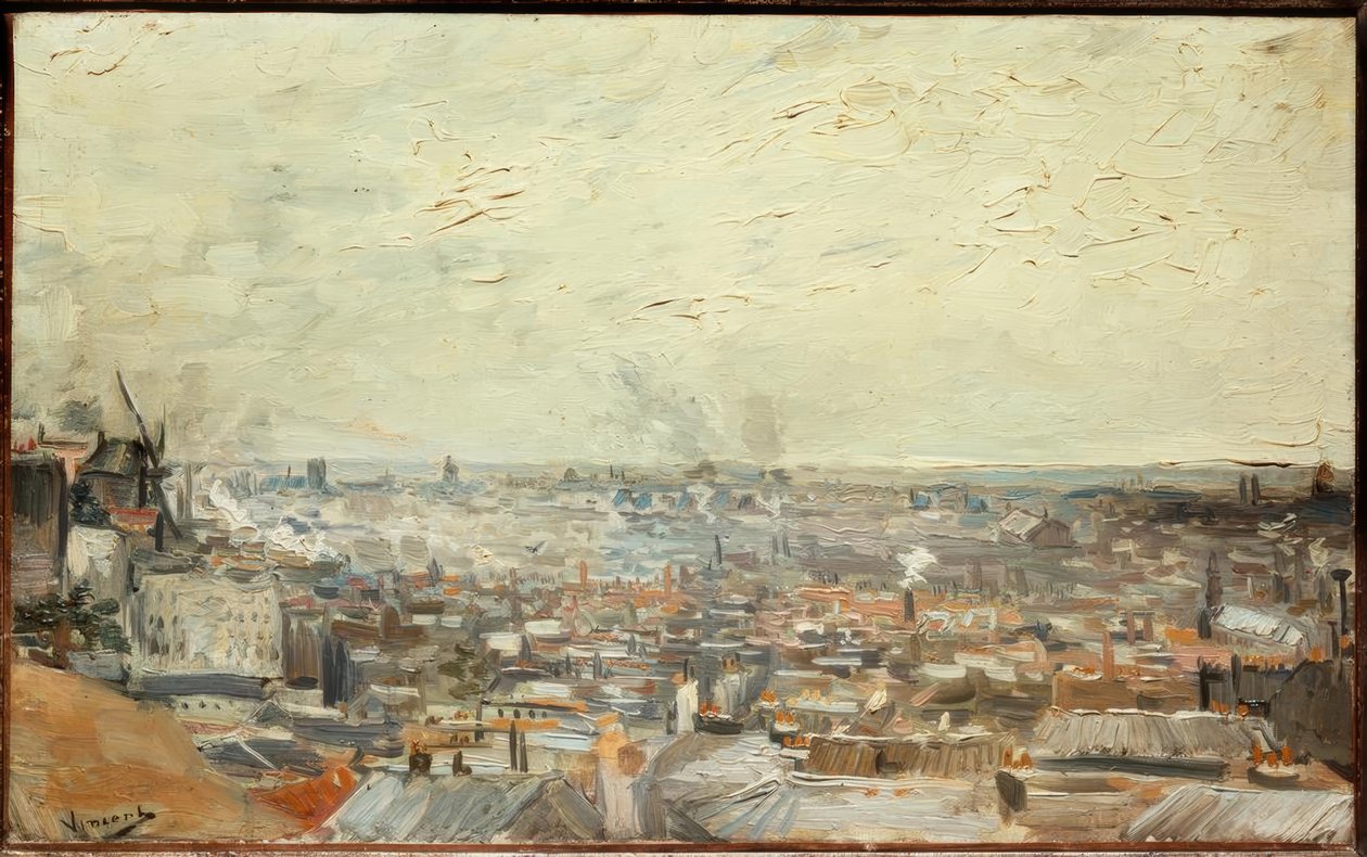 Näkymä Pariisiin Montmartresta tekijältä Vincent van Gogh