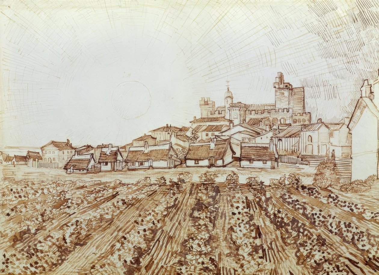 Näkymä Saintes-Mariesille tekijältä Vincent van Gogh