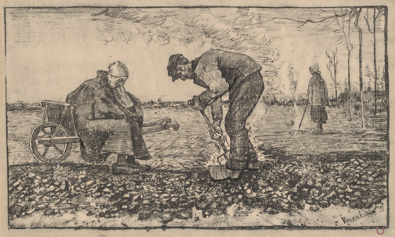 Rikkaruohojen polttaminen tekijältä Vincent van Gogh