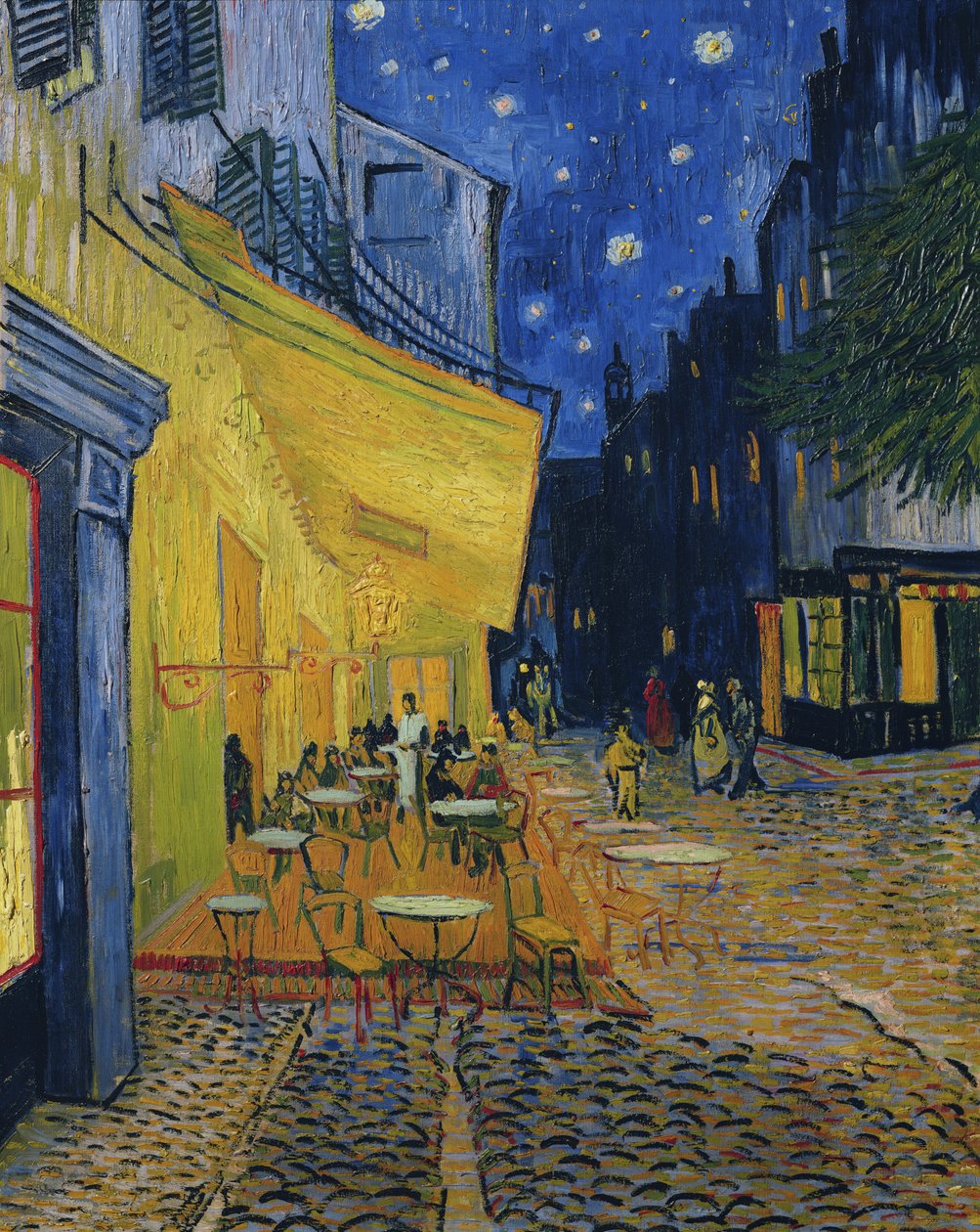 Cafe Terrace, Place du Forum, Arles, 1888 tekijältä Vincent van Gogh