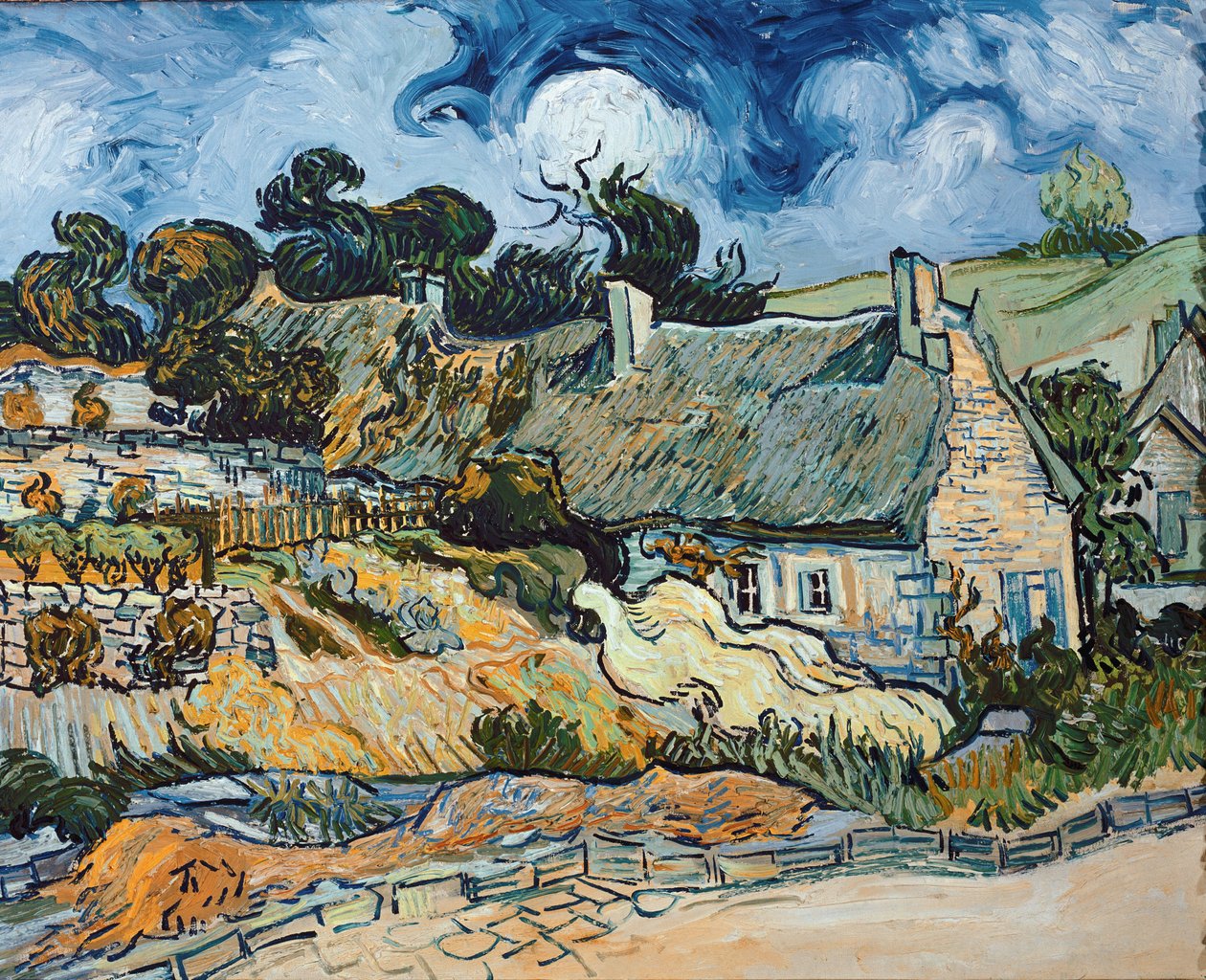 Chaumes de Cordeville - Auvers-Sur-Oise (öljy kankaalle tekijältä Vincent van Gogh