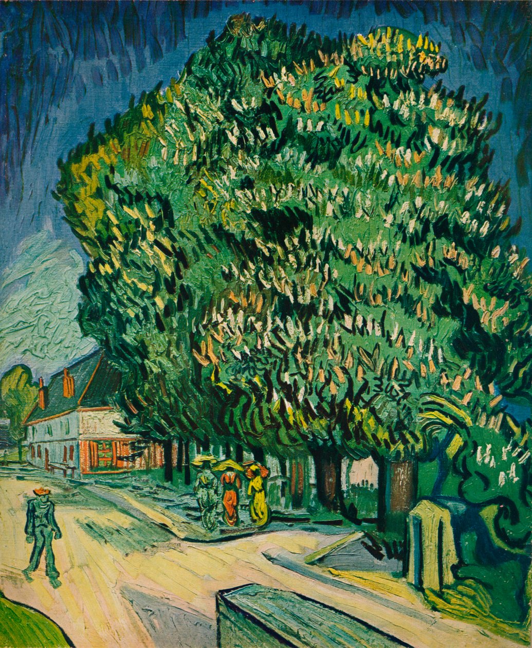 Chestnut Trees in Blossom, 1890 tekijältä Vincent van Gogh