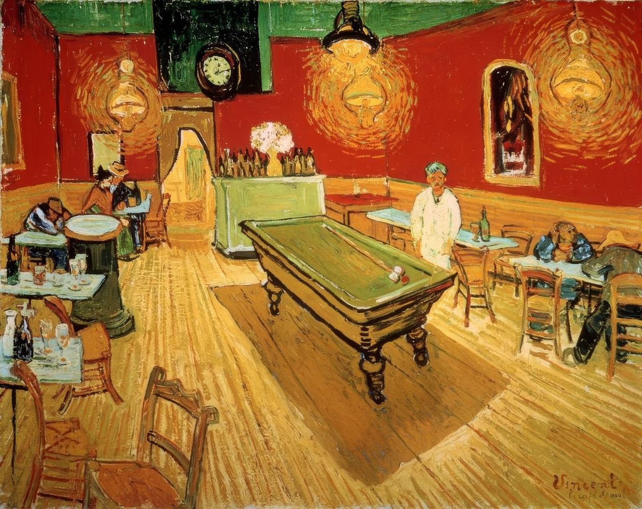 Das Nachtcafé an der Place Lamartine Arlesissa tekijältä Vincent van Gogh