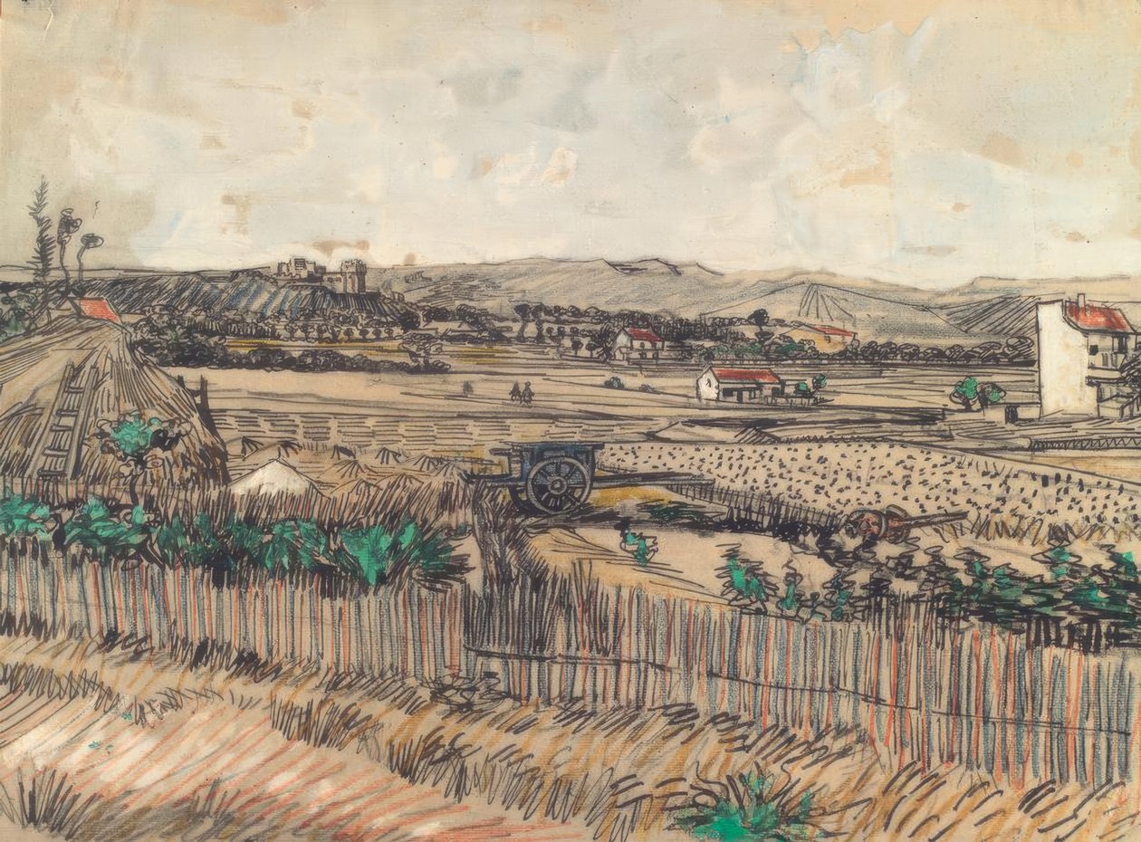 Der blaue Karren tekijältä Vincent van Gogh
