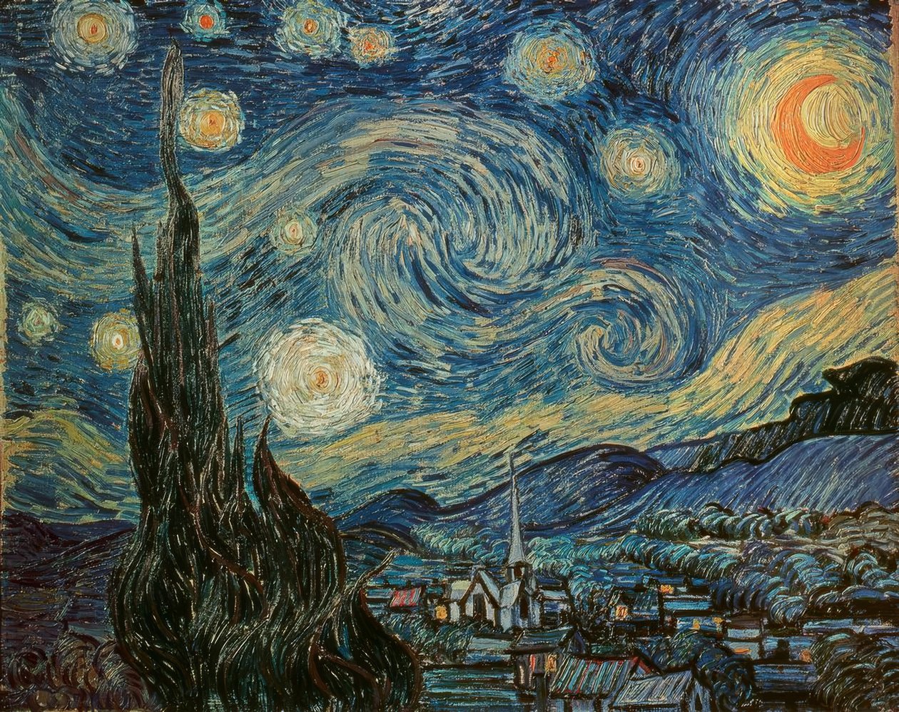 Die Sternennacht tekijältä Vincent van Gogh