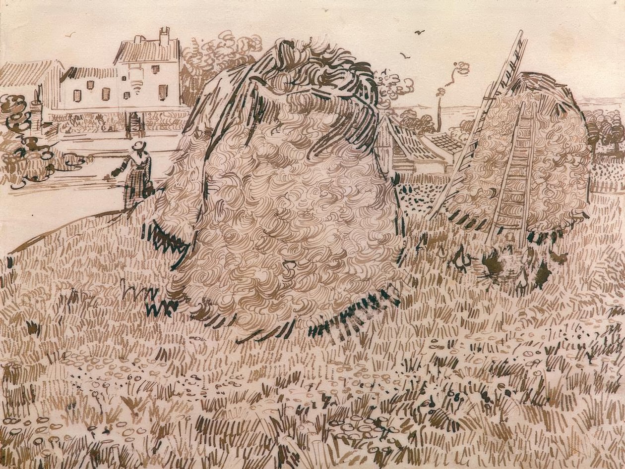 Die Strohhaufen tekijältä Vincent van Gogh