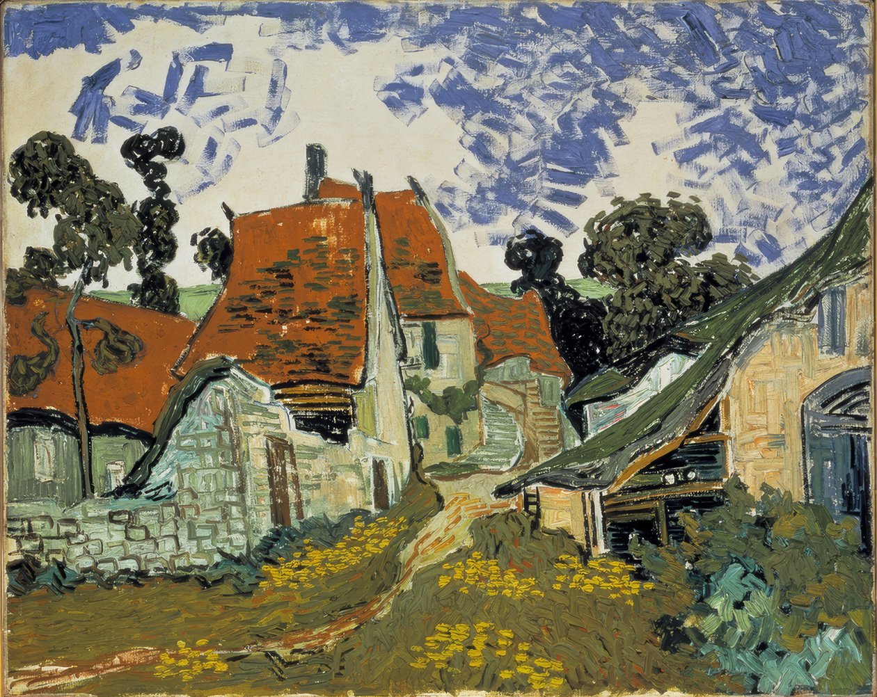 Dorfstraße Auversissa tekijältä Vincent van Gogh