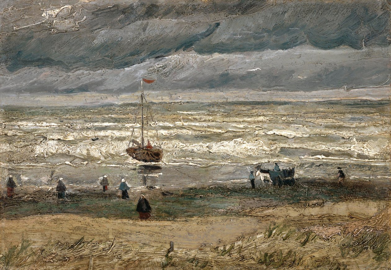 Hollanti: Zeegezicht bij Scheveningen Näkymä merelle Scheveningenissä tekijältä Vincent van Gogh