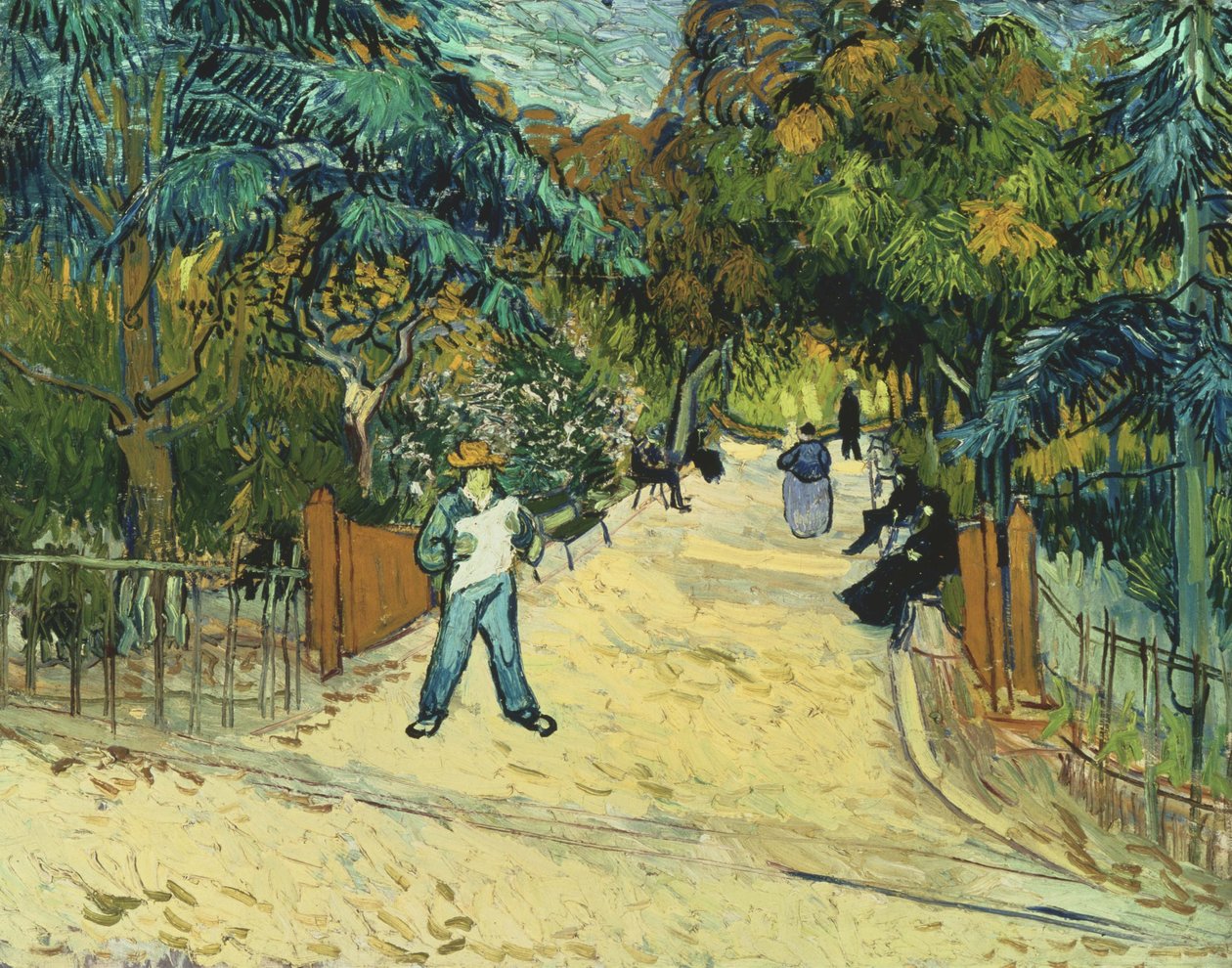 Sisäänkäynti Arlesin yleiseen puutarhaan tekijältä Vincent van Gogh