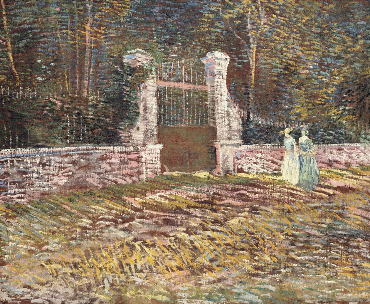 Sisäänkäynti Voyer-d"Argenson Parkiin Asnièresissa, 1887 tekijältä Vincent van Gogh