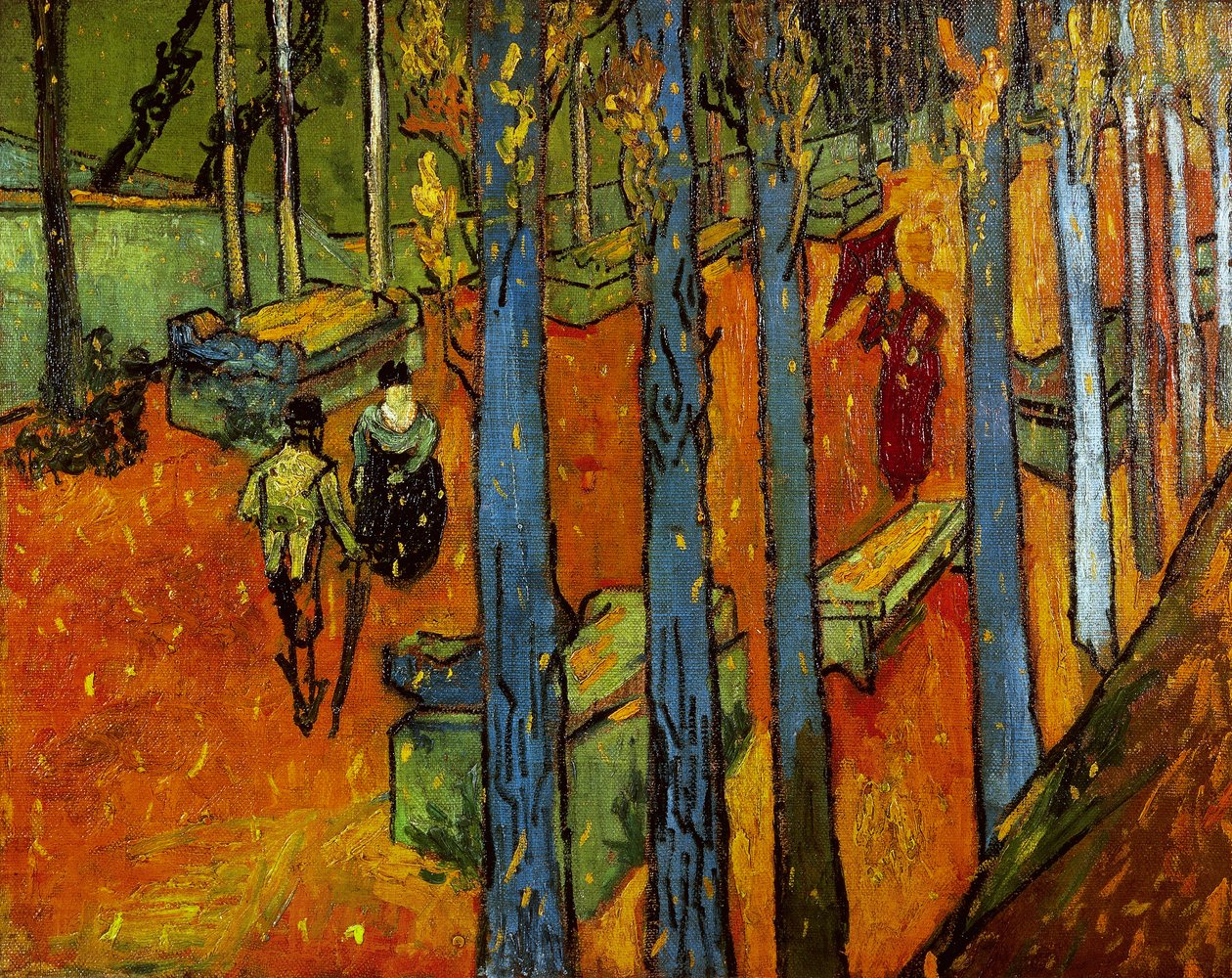 Putoavia lehtiä (Les Alyscamps) tekijältä Vincent van Gogh
